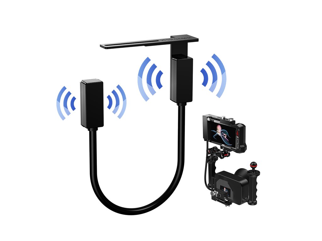 DIVEVOLK Sealink Contact Type Underwater WiFi Signal Transmitter to connect Smartphone and Camera