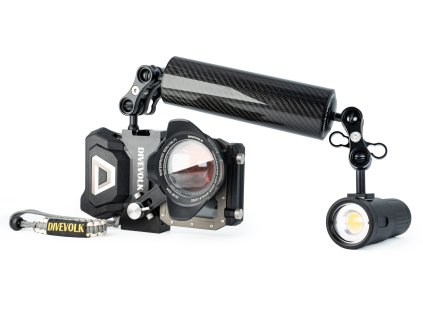 DIVEVOLK SeaTouch 4 MAX Underwater Housing Advanced Creator Kit including Float Arm and 5000 Lumen dive light, dive housing, waterproof phone case