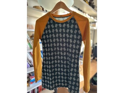 Zimní merino tričko SMARAGD - dlouhý rukáv