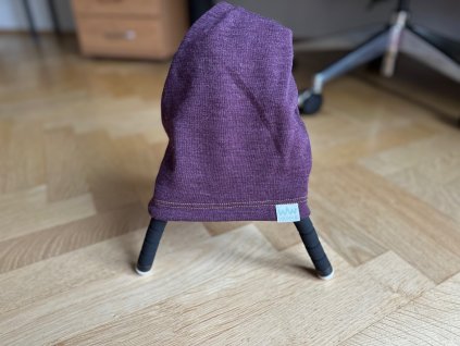 Zimní merino čepice VÍNOVÁ