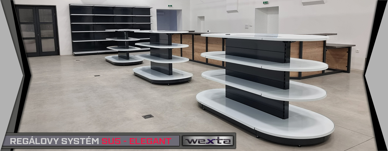 Regálový systém SU5-ELEGANT - Vybavení obchodů a prodejen - Wexta