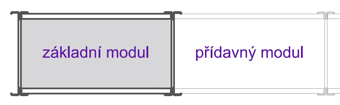 Policový regál – základní modul