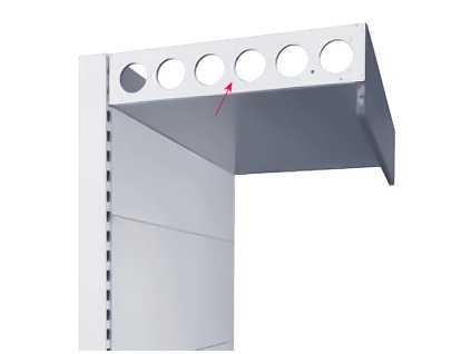 nosnik zastreseni regalu 620 mm