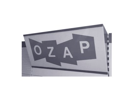 Reklamní panel šikmý s plexi 1000x400 mm