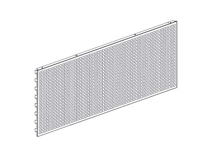 Zadní panel děrovaný D 1000x400 mm