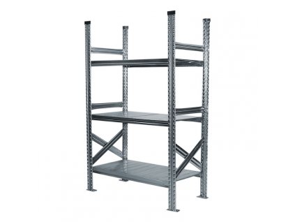 Kovový policový regál 1576x600x600 mm 3 police základní