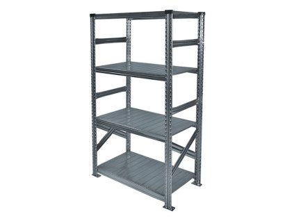 Kovový policový regál 1840x900x700 mm 4 police základní