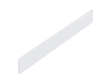 Čelní opěra nízká koutová 90° plast bílý 500x20 mm
