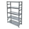 Kovový policový regál, 1972x1050x500 mm, 5 polic, základní