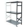 Kovový policový regál, 1840x1200x320 mm, 3 police, přídavný modul