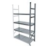 Kovový policový regál, 1972x1650x320 mm, 4 police, přídavný