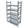Kovový policový regál, 2500x600x320 mm, 5 polic, základní