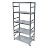 Policový regál SUPER, 2500x1200x800 mm, 5 polic, základní