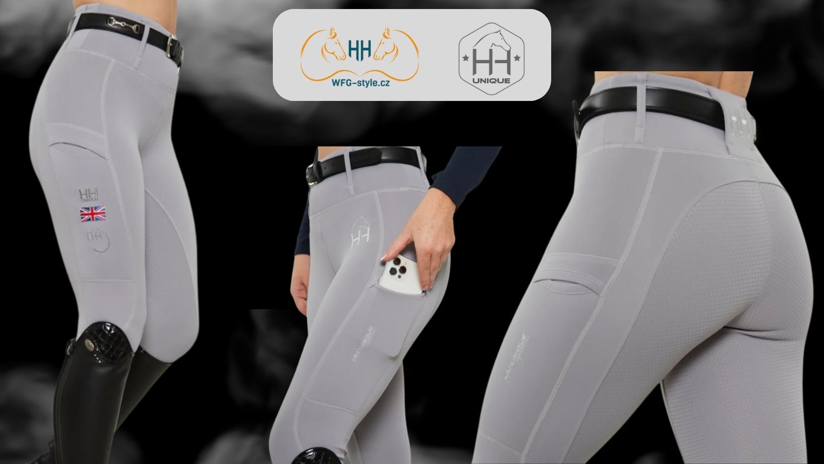 jezdecke-leginy-grey-performance-contraflex/