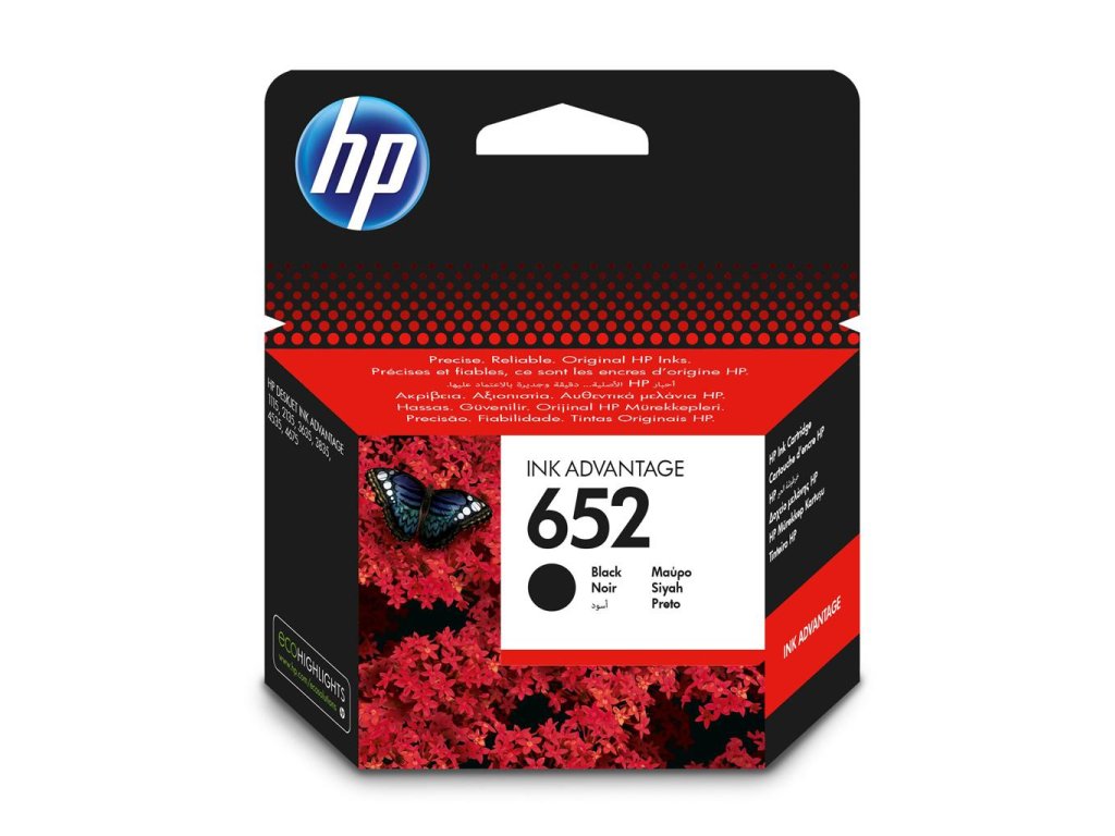 Atramentová náplň HP F6V25AE HP 652 black (360 str.) pre DeskJet Ink Advantage 1115/2135/3635/3775