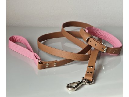 Vodítko PINK softshell voděodolné