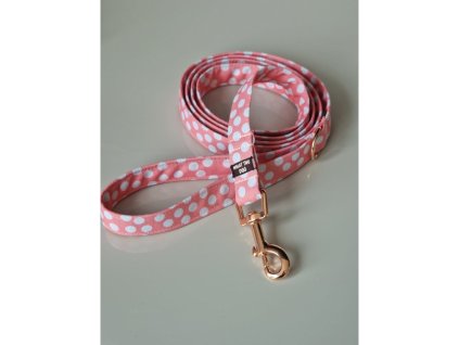 Voditko s puntiky pro psa ruzove whatthedog