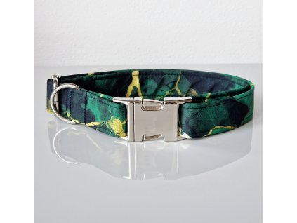 Obojek pro psy zeleny mramor whatthedog