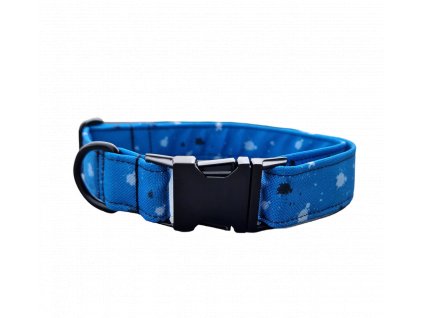 Obojek whatthedog modry pro psa crazy splash