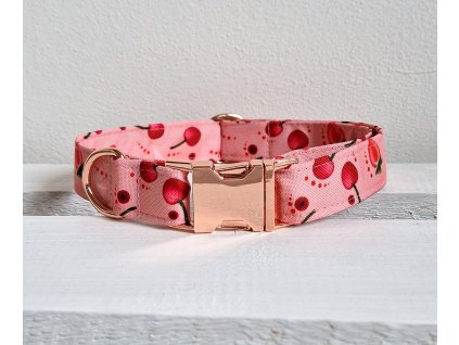 Obojek pro psy berries ruzovy whatthedog