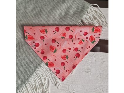 Satek pro psy ruzovy berries whatthedog