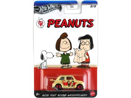 Hot Wheels Silver Series Peanuts 75 Years 60s Fiat 500D Modificado