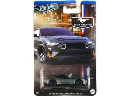 Hot Wheels Silver Series Mustang 60 Years '18 Ford Mustang RTR Spec 5 Poškozený obal