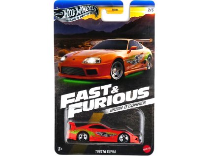 Hot Wheels Silver Series Fast & Furious Brian O'Conner Toyota Supra Orange