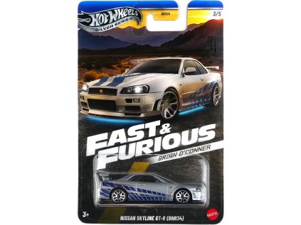 Hot Wheels Silver Series Fast & Furious Brian O'Conner Nissan Skyline GT-R (BNR34)