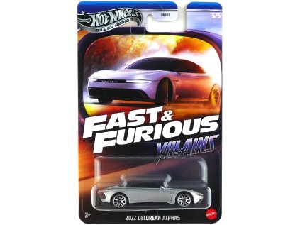 Hot Wheels Silver Series Fast & Furious Villains 2022 DeLorean Alpha5
