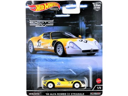 Hot Wheels Premium Exotic Envy '69 Alfa Romeo 33 Stradale
