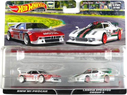 Hot Wheels Premium 2-Pack BMW M1 Procar / Lancia Stratos Group 5