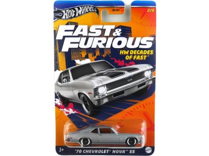 Hot Wheels Fast & Furious HW Decades of Fast '70 Chevrolet Nova SS