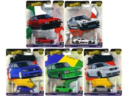 Hot Wheels Premium World Tour 2024 Sada 5ks