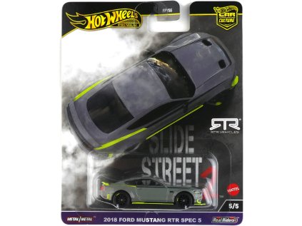 Hot Wheels Premium Slide Street 2 2018 Ford Mustang RTR Spec 5
