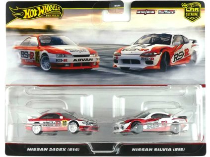 Hot Wheels Premium 2-Pack Nissan 240SX (S14) / Nissan Silvia (S15)