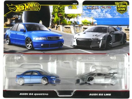 Hot Wheels Premium 2-Pack Audi S4 quattro / Audi R8 LMS