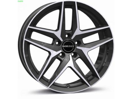 Hliníkové disky Borbet Z 18″ 8″ 66.6 ET30 mistral antrazit leskly lesten
