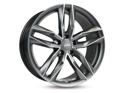 Hliníkové disky MAM RS3 18″ 8″ 5x108 66.6 ET45 grafitové