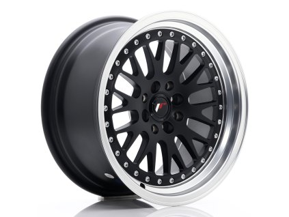 JR Wheels JR10 16x8 ET20 4x100/108 Matt Black w/Machined Lip