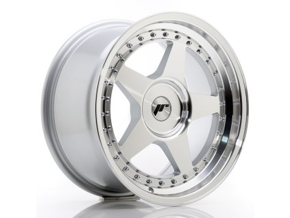 JR Wheels JR6 17x9 ET20-35 BLANK Silver Machined Face
