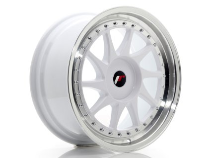 JR Wheels JR26 18x8,5 ET20-40 BLANK White w/Machined Lip