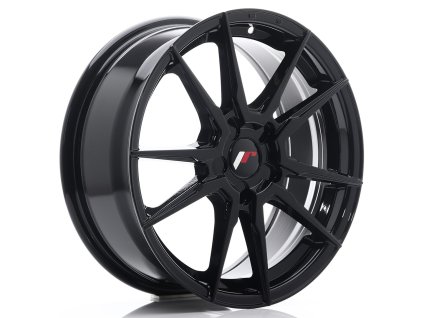 JR Wheels JR21 17x7 ET35-40 5H Blank Gloss Black