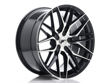 JR Wheels JR28 18x9,5 ET20-40 5H BLANK Gloss Black Machined Face