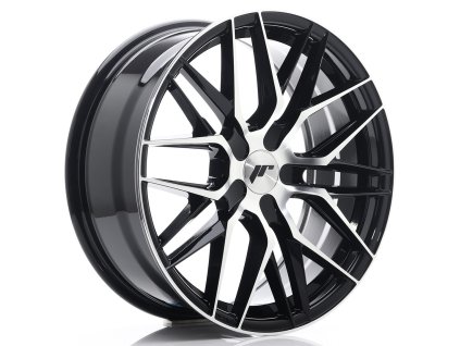 JR Wheels JR28 18x7,5 ET20-40 BLANK Gloss Black Machined Face