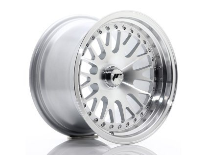JR Wheels JR10 15x9 ET0-20 Blank Silver Machined Face