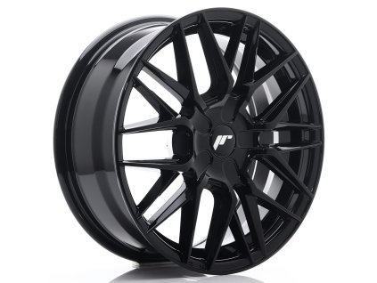 JR Wheels JR28 17x7 ET20-45 BLANK Glossy Black