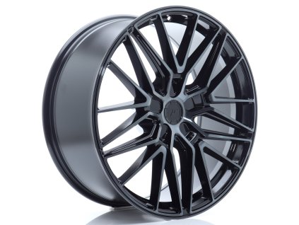 JR Wheels JR38 21x9,5 ET14-58 5H BLANK Black Brushed w/Tinted Face