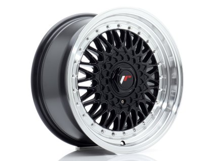 JR Wheels JR9 16x7,5 ET25 4x100/108 Gloss Black w/Machined Lip