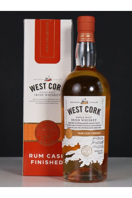 West Cork Irish Whiskey Rum Cask Finish 43% 0,7l